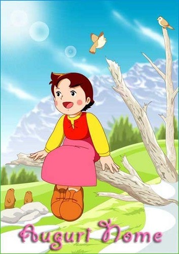 Cialda heidi decorazione torta - heidi,