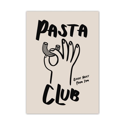 Stampa artistica pasta club - stampa,