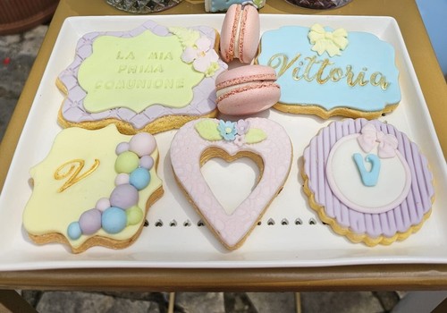 Biscotti decorati pasta - biscotti,
