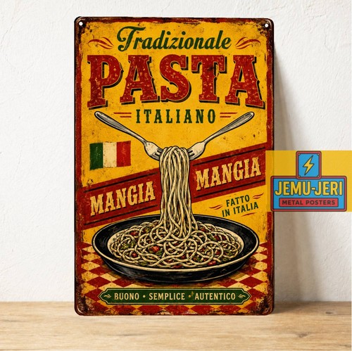 Insegna poster pasta italiano - insegna,